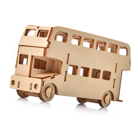 Little Story Drewniane Puzzle Model 3D - Autobus