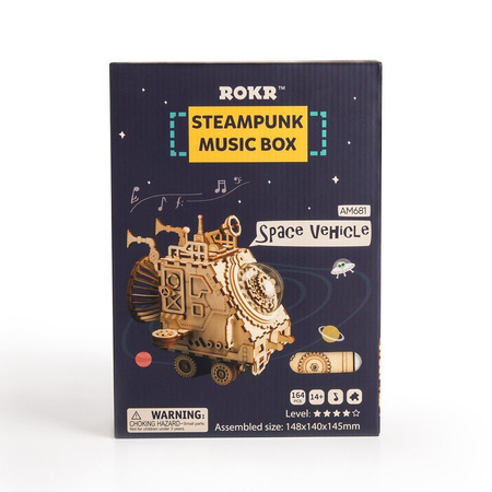 ROBOTIME Wooden 3D Puzzle - Steampunk Spaceship Posse