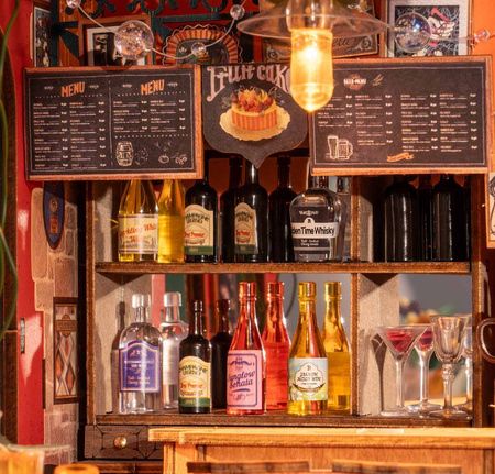 ROBOTIME Składany Drewniany Model Puzzle 3D Bar