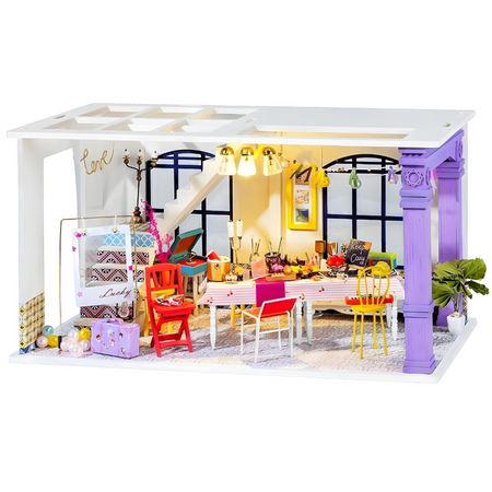 ROBOTIME Folding Wooden LED Model - Banquet Hall