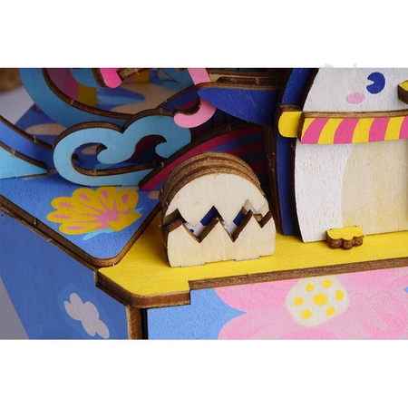 ROBOTIME 3D Wooden Puzzle - Penguin in the Ocean Posse