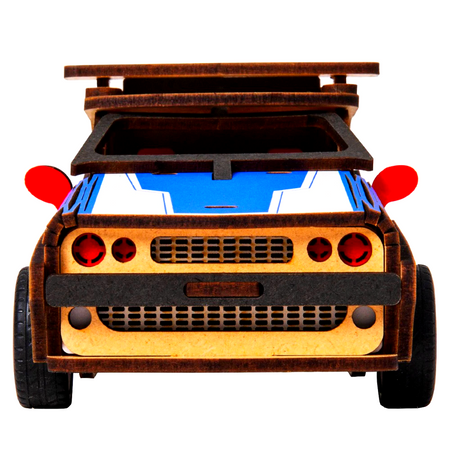 ROBOTIME 3D Wooden Puzzle - Moving Police Car