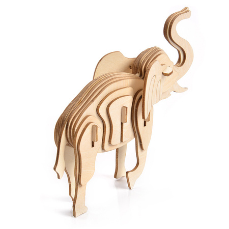 Little Story Drewniane Puzzle Model 3D - Zestaw Safari