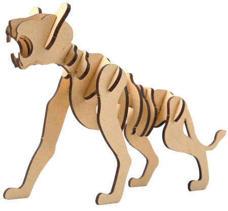 ROBOTIME Wooden Model 3D Puzzle + Modelina Lion