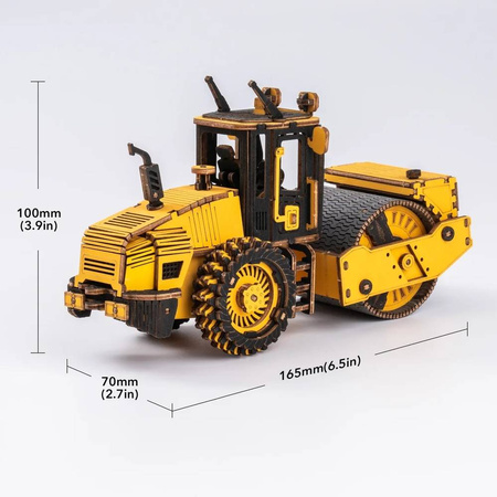 ROBOTIME Wooden Model Puzzle 3D - Road roller