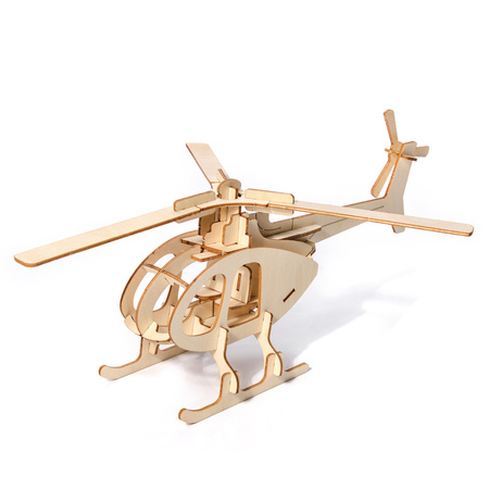 Little Story Wooden Model 3D Puzzle - Helicopter