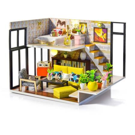 HONGDA Składany Drewniany Domek Model Puzzle 3D Cynthia's Holiday