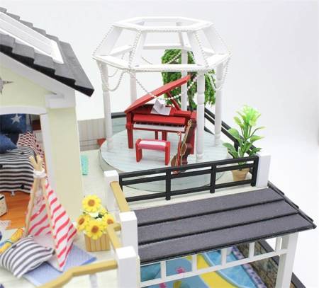 HONGDA Składany Drewniany Model Puzzle 3D DIY Eliksir Miłości