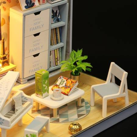 HONGDA Składany Drewniany Model Puzzle 3D DIY Wesoły Teatrzyk