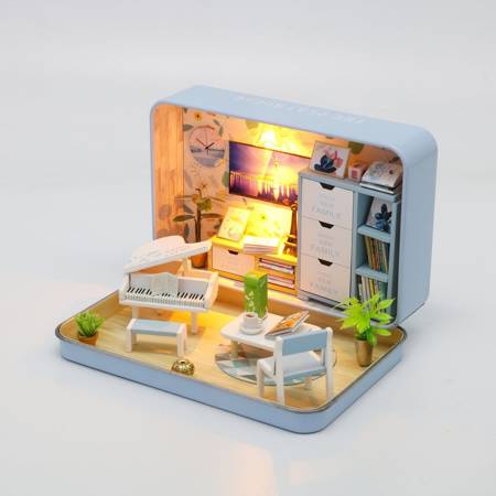 HONGDA Składany Drewniany Model Puzzle 3D DIY Wesoły Teatrzyk