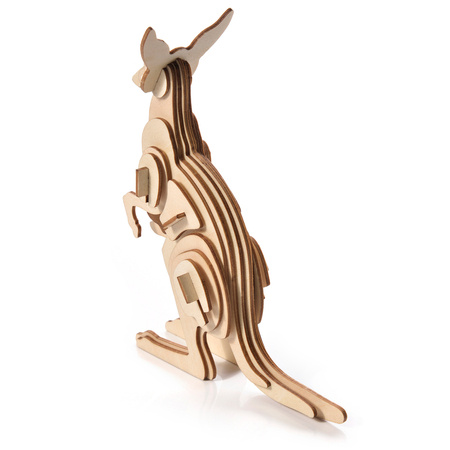 Little Story Drewniane Puzzle Model 3D - Kangur
