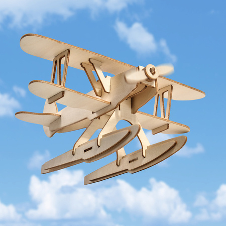 Little Story Drewniane Puzzle Model 3D - Samolot