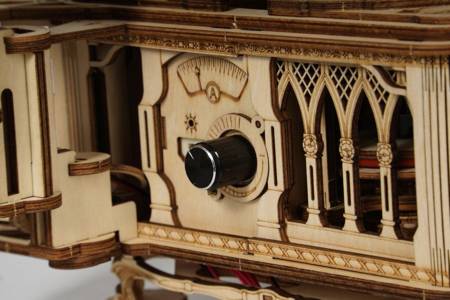 ROBOTIME Drewniane Puzzle 3D - Gramofon (wersja elektryczna)