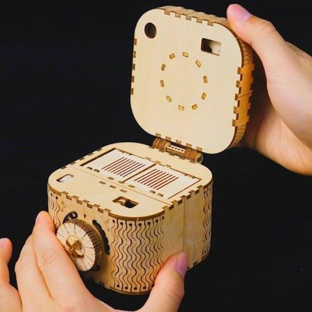 ROBOTIME Drewniane Puzzle 3D - Skrzynia Skarbów