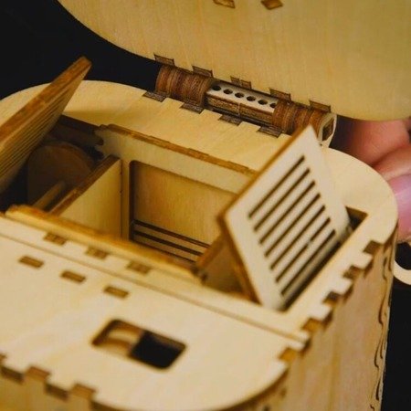 ROBOTIME Drewniane Puzzle 3D - Skrzynia Skarbów