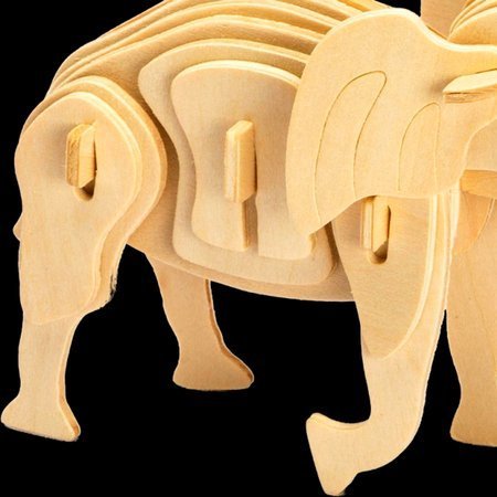 ROBOTIME Drewniane Puzzle 3D - Słoń