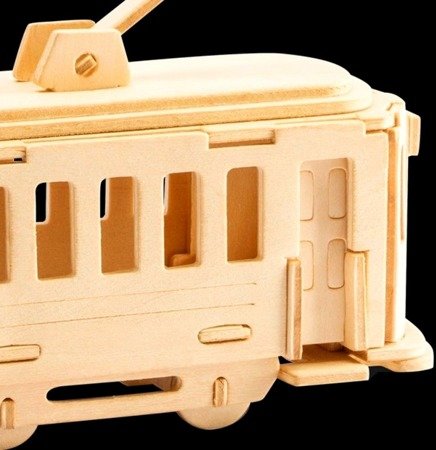ROBOTIME Drewniane Puzzle 3D - Tramwaj