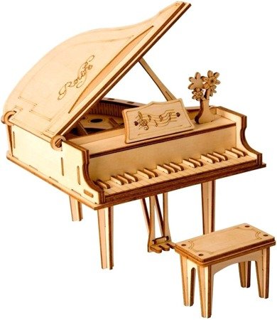 ROBOTIME Drewniany Model Puzzle 3D Pianino