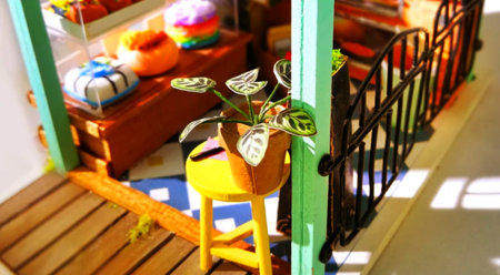 ROBOTIME Składany Drewniany Model LED - Cukiernia