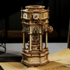 ROBOTIME Drewniane Puzzle 3D - Pozytywka LED Wiktoriańska Lampa