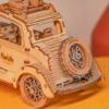 ROBOTIME Drewniane Puzzle 3D - Zabytkowe Auto